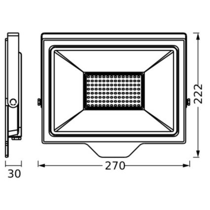 Ledvance - LED Ulkoseinävalonheitin FLOODLIGHT ESSENTIAL LED/100W/230V IP65