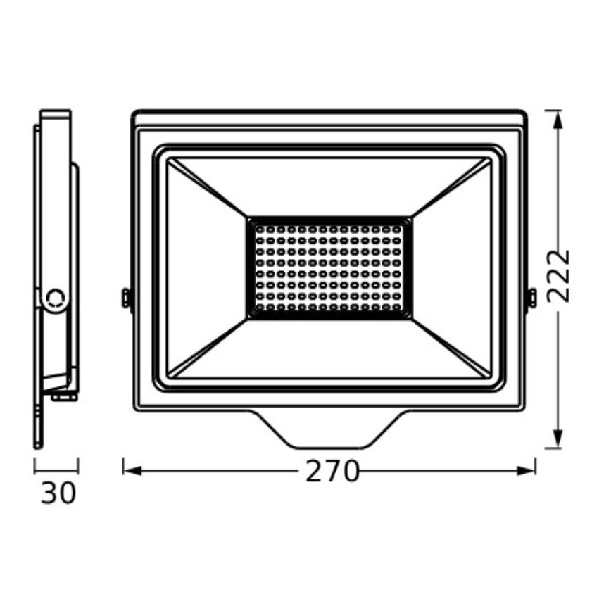 Ledvance - LED Ulkoseinävalonheitin FLOODLIGHT ESSENTIAL LED/100W/230V IP65