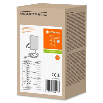 Ledvance - LED Ulkoseinävalonheitin FLOODLIGHT ESSENTIAL LED/10W/230V IP65