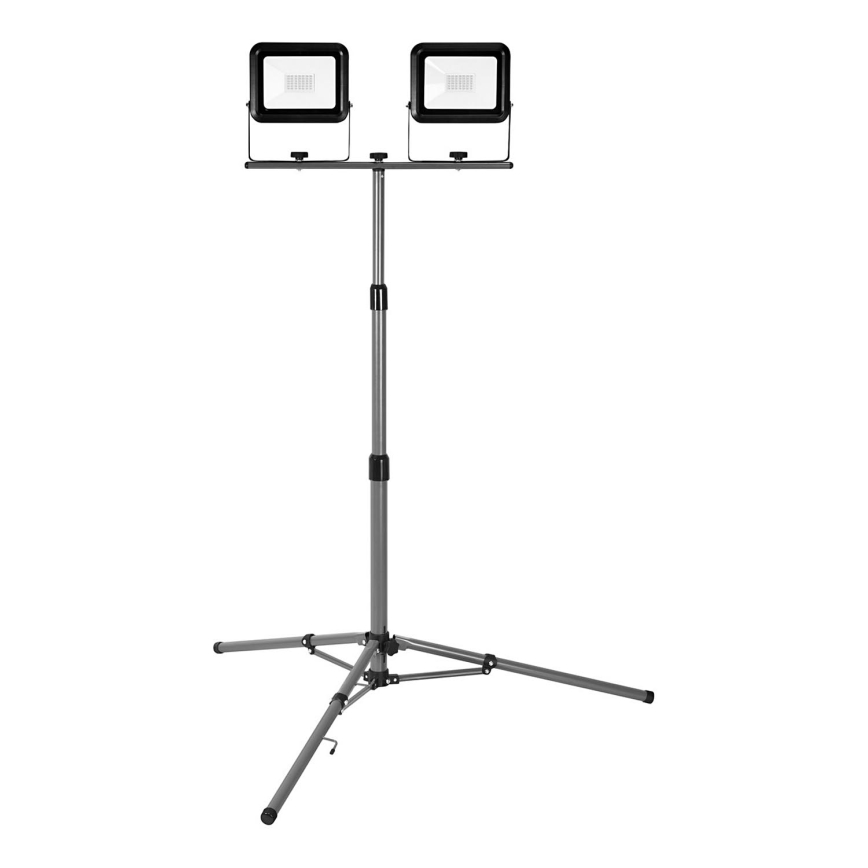 Ledvance - LED-ulkovalonheitin pidikkeen kanssa WORKLIGHT TRIPOD 2xLED/30W/230V 6500K IP65