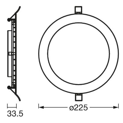Ledvance - LED Upotettava valo SLIM LED/22W/230V 6500K