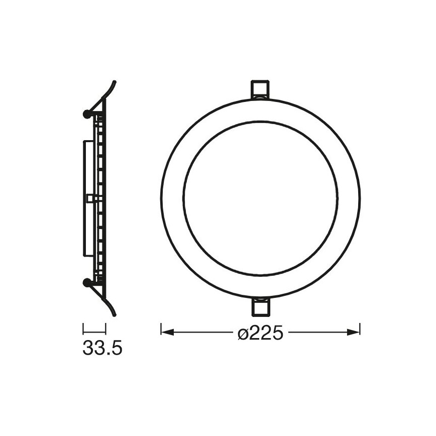 Ledvance - LED Upotettava valo SLIM LED/22W/230V 6500K