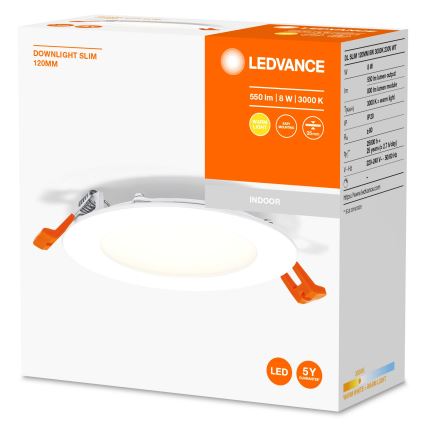 Ledvance - LED Upotettava valo SLIM LED/8W/230V 3000K