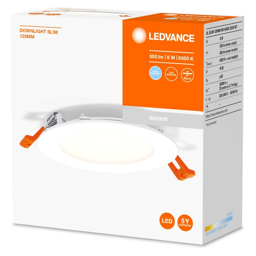 Ledvance - LED Upotettava valo SLIM LED/8W/230V 6500K