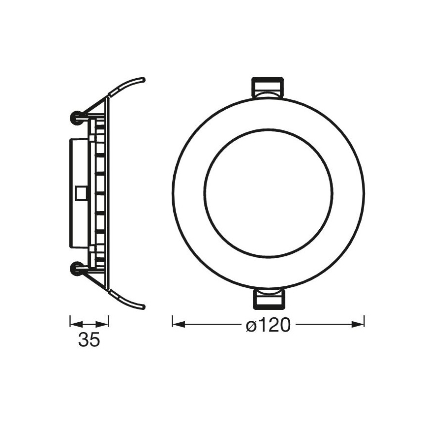 Ledvance - LED Upotettava valo SLIM LED/8W/230V 6500K