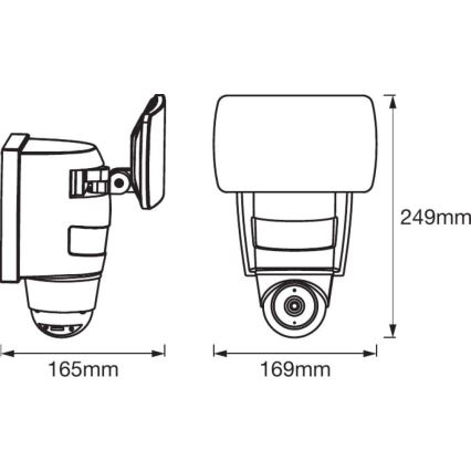 Ledvance - LED-valonheitin anturilla Datapistorasia kamerou SMART+ LED/24W/230V IP44 Wi-Fi