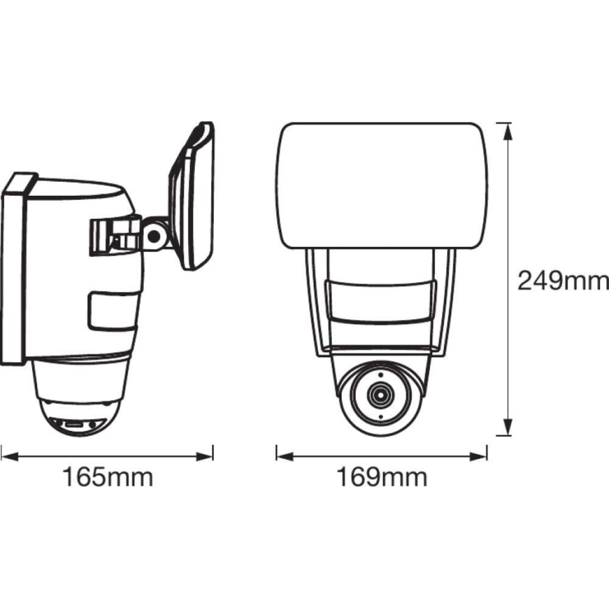 Ledvance - LED-valonheitin anturilla Datapistorasia kamerou SMART+ LED/24W/230V IP44 Wi-Fi