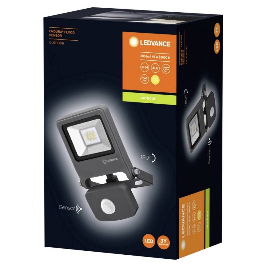 Ledvance - LED-valonheitin anturilla ENDURA LED/10W/230V IP44