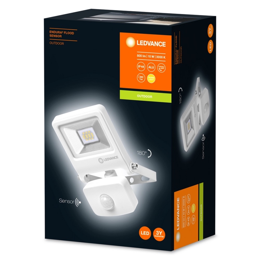 Ledvance - LED-valonheitin anturilla ENDURA LED/10W/230V IP44