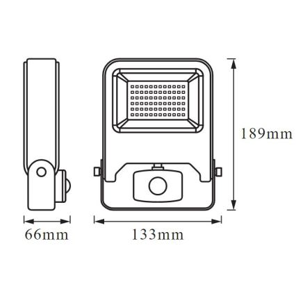 Ledvance - LED-valonheitin anturilla ENDURA LED/20W/230V IP44