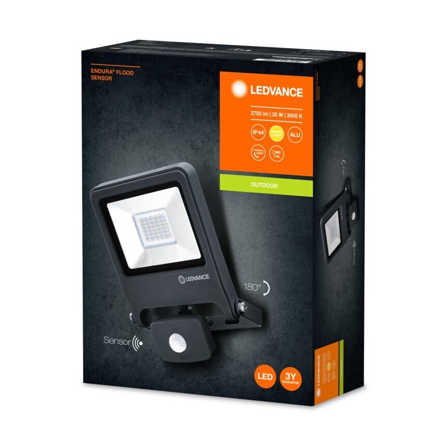 Ledvance - LED-valonheitin anturilla ENDURA LED/30W/230V IP44