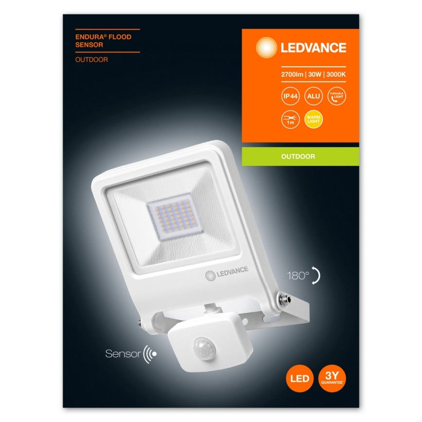 Ledvance - LED-valonheitin anturilla ENDURA LED/30W/230V IP44
