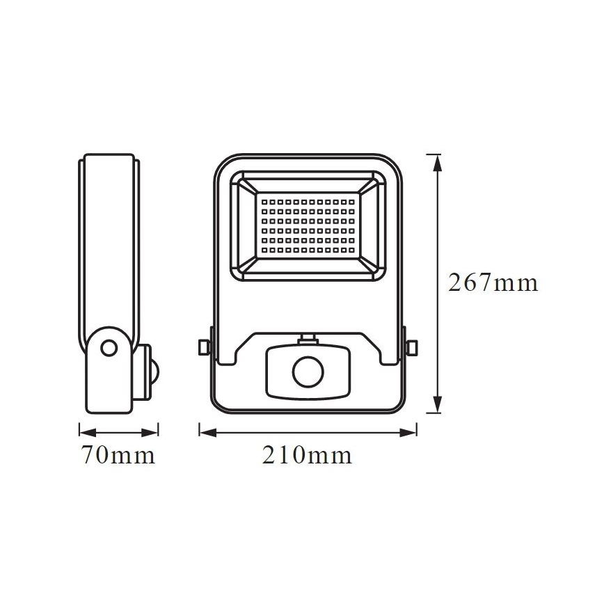 Ledvance - LED-valonheitin anturilla ENDURA LED/50W/230V IP44