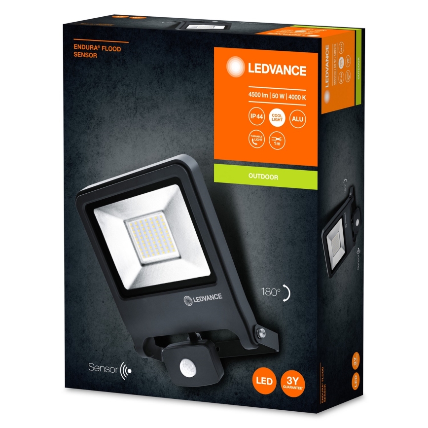 Ledvance - LED-valonheitin anturilla ENDURA LED/50W/230V IP44