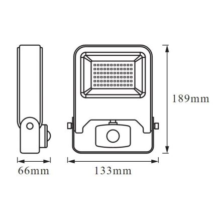 Ledvance - LED-valonheitin ENDURA anturilla LED/20W/230V IP44