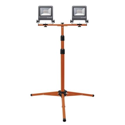 Ledvance - LED-valonheitin kahvalla TRIPOD 2xLED/30W/230V IP65