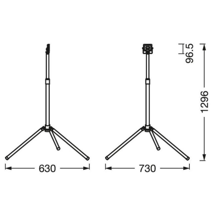Ledvance - LED-ulkovalonheitin kahvalla WORKLIGHT TRIPOD LED/10W/230V 6500K IP65