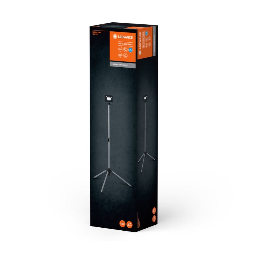 Ledvance - LED-ulkovalonheitin pidikkeen kanssa WORKLIGHT TRIPOD LED/20W/230V 6500K IP65