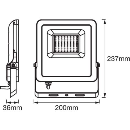Ledvance - LED-valonheitin SMART+ FLOOD LED/50W/230V IP65 Wi-Fi