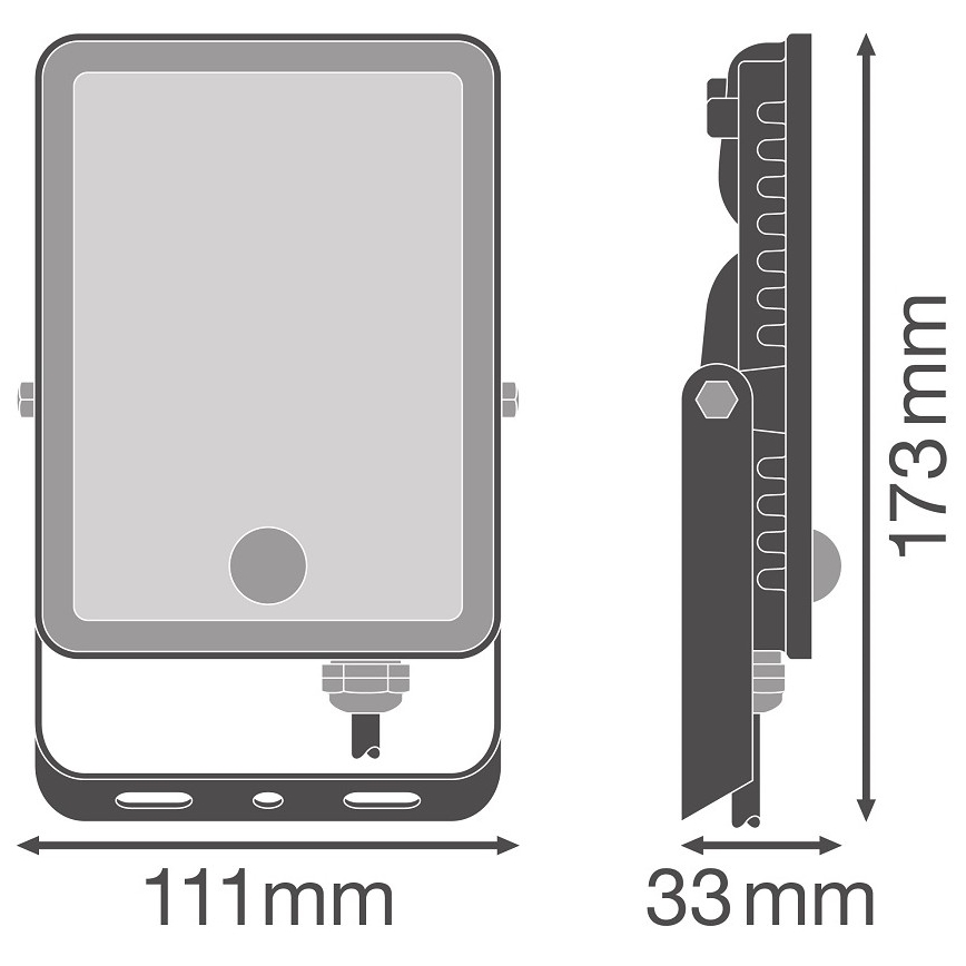 Ledvance - LED Valonheitin ulkokäyttöön sensorilla FLOODLIGHT LED/20W/230V 6500K IP65