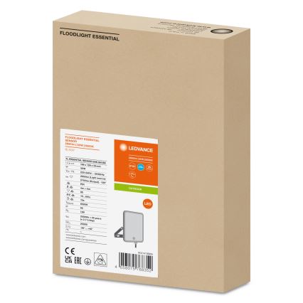 Ledvance - LED Valonheitin ulkokäyttöön sensorilla FLOODLIGHT LED/30W/230V 6500K IP65