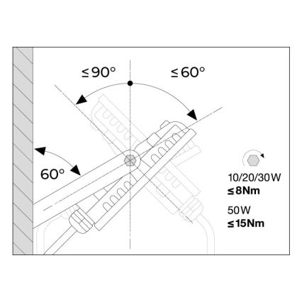 Ledvance - LED Valonheitin ulkokäyttöön sensorilla FLOODLIGHT LED/30W/230V 6500K IP65