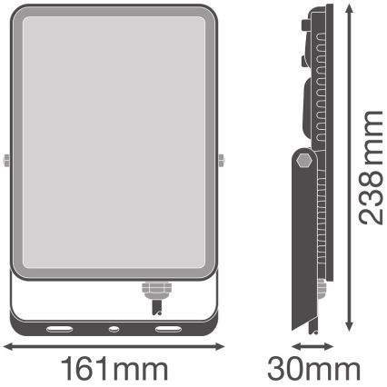 Ledvance - LED Valonheitin ulkoseinään FLOODLIGHT LED/50W/230V 4000K IP65