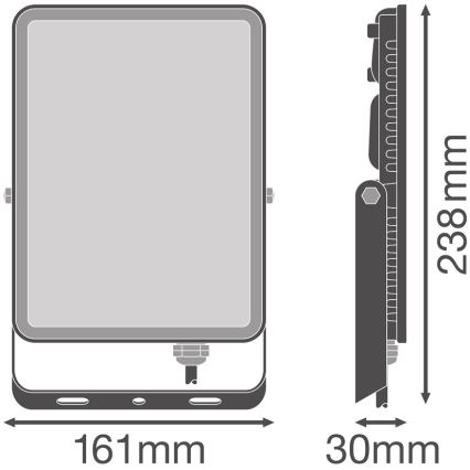 Ledvance - LED Valonheitin ulkoseinään FLOODLIGHT LED/50W/230V 6500K IP65