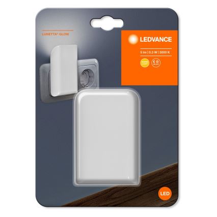 Ledvance - LED-yövalo anturilla LUNETTA LED/0,28W/230V 3000K