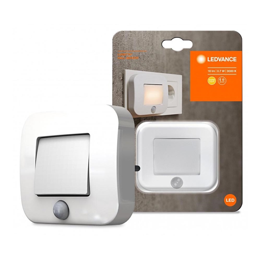 Ledvance - LED-yövalo anturilla LUNETTA LED/0,7W/230V 3000K