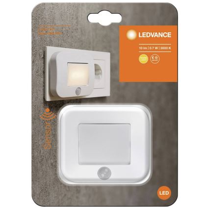 Ledvance - LED-yövalo anturilla LUNETTA LED/0,7W/230V 3000K