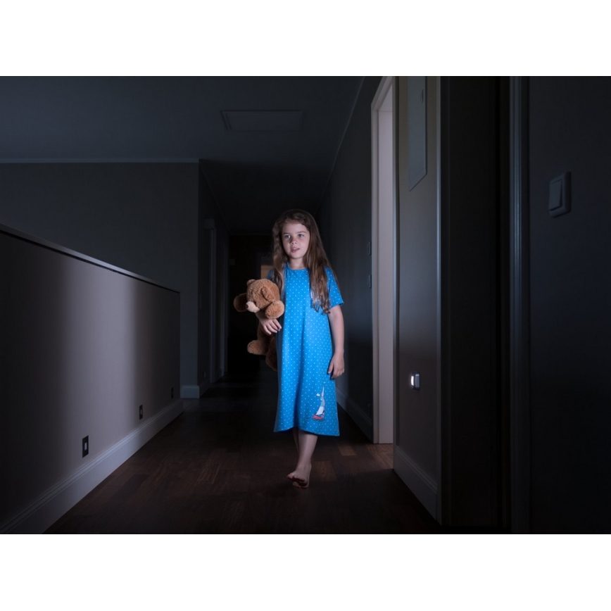 Ledvance - LED-yövalo anturilla NIGHTLUX LED/0,25W/3xAAA