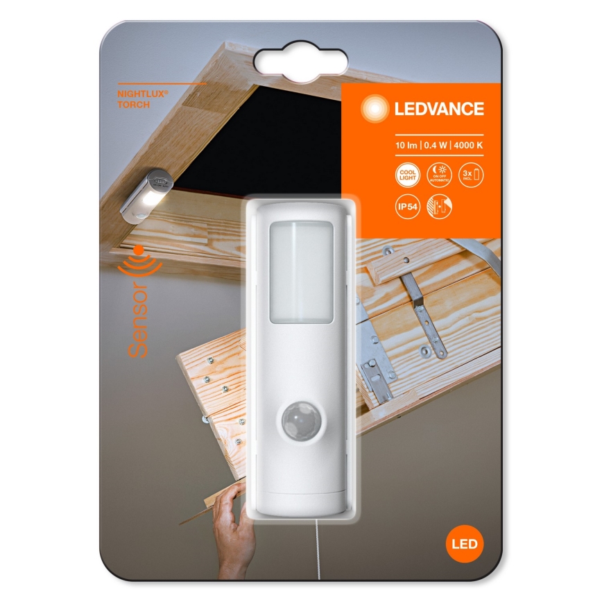 Ledvance - LED-yövalo anturilla NIGHTLUX LED/0,35W/3xAAA IP54