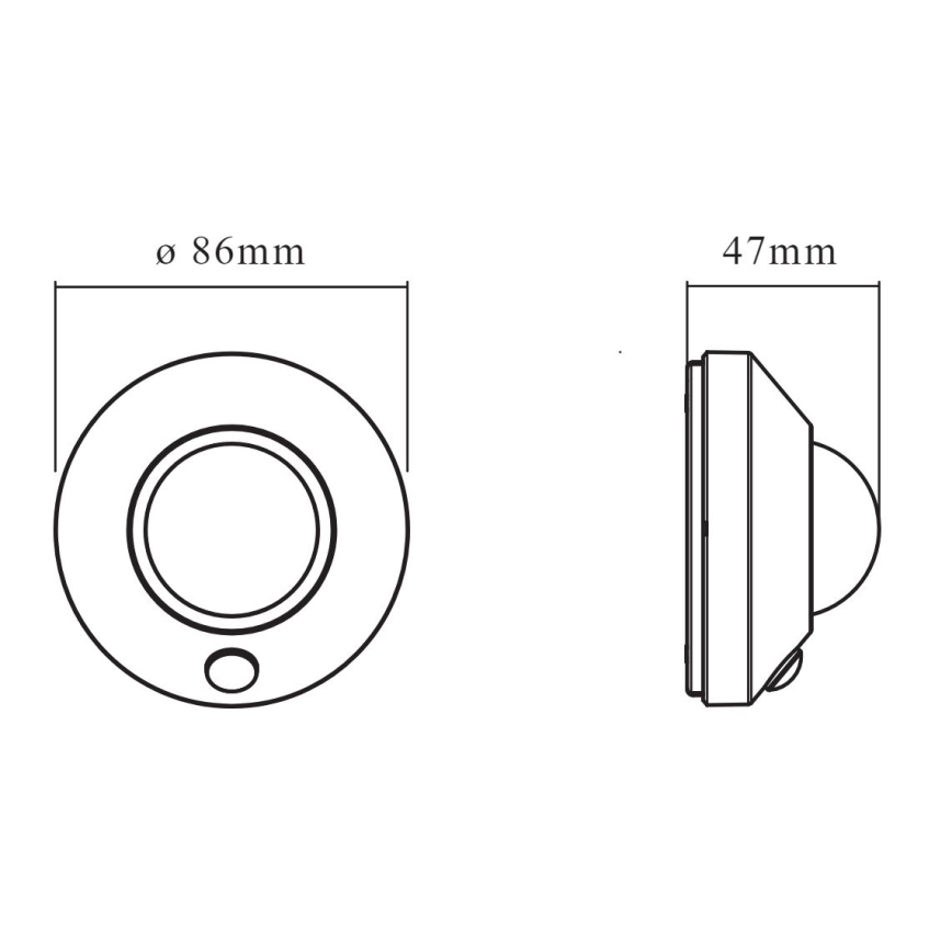 Ledvance - LED-yövalo anturilla NIGHTLUX LED/1,7W/3xAA 4000K
