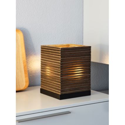 Ledvance - Pöytävalaisin DECOR CARDBOARD 1xE27/15W/230V 20x20 cm
