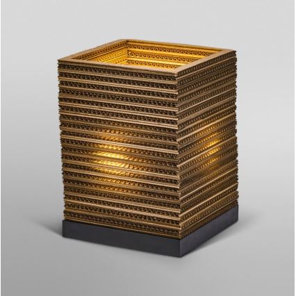 Ledvance - Pöytävalaisin DECOR CARDBOARD 1xE27/15W/230V 20x20 cm