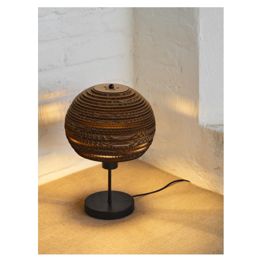 Ledvance - Pöytävalaisin DECOR CARDBOARD 1xE27/15W/230V halkaisija 26 cm