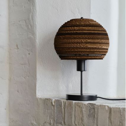 Ledvance - Pöytävalaisin DECOR CARDBOARD 1xE27/15W/230V halkaisija 26 cm