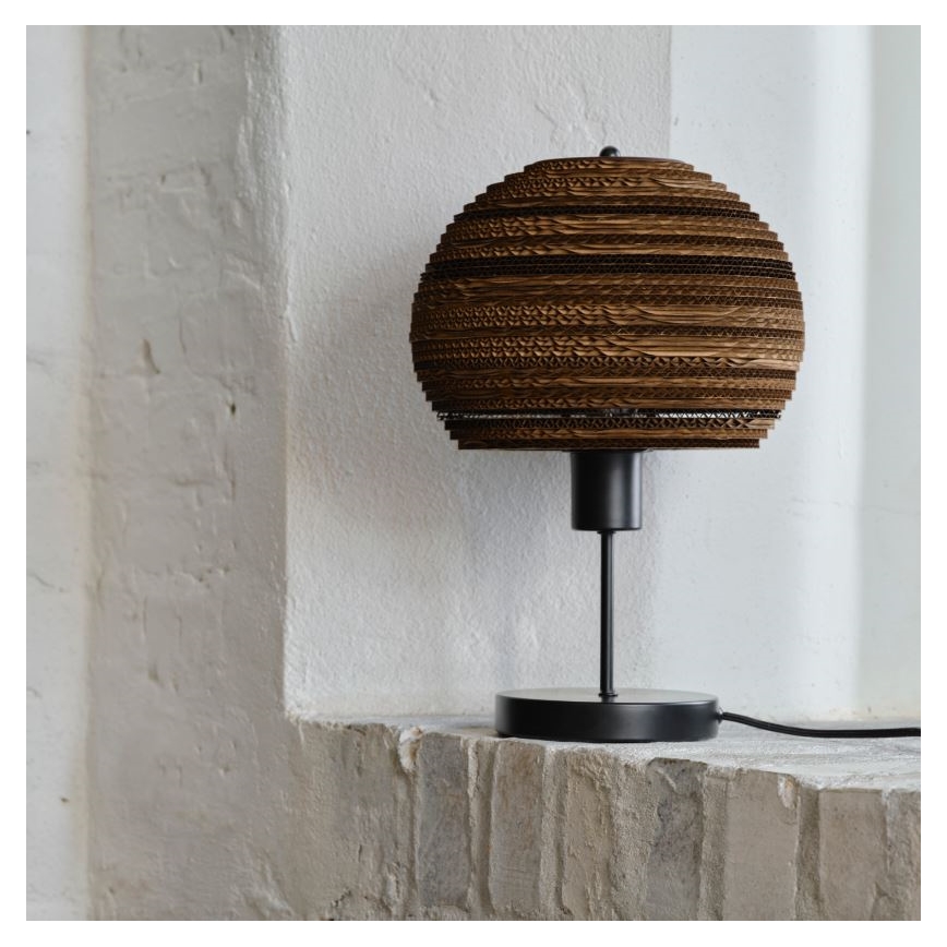 Ledvance - Pöytävalaisin DECOR CARDBOARD 1xE27/15W/230V halkaisija 26 cm