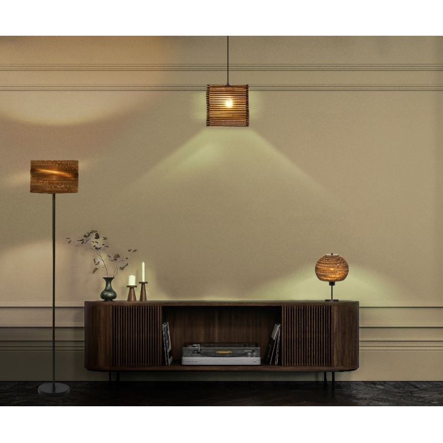 Ledvance - Pöytävalaisin DECOR CARDBOARD 1xE27/15W/230V halkaisija 26 cm
