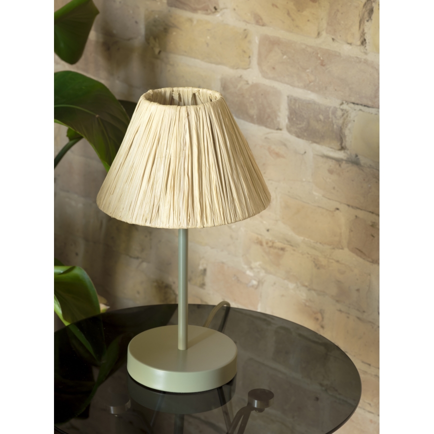 Ledvance - Pöytävalaisin DECOR RAFFIA 1xE27/15W/230V juuttinaru