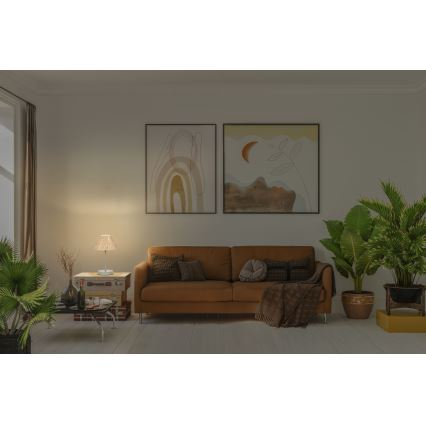 Ledvance - Pöytävalaisin DECOR RAFFIA 1xE27/15W/230V juuttinaru