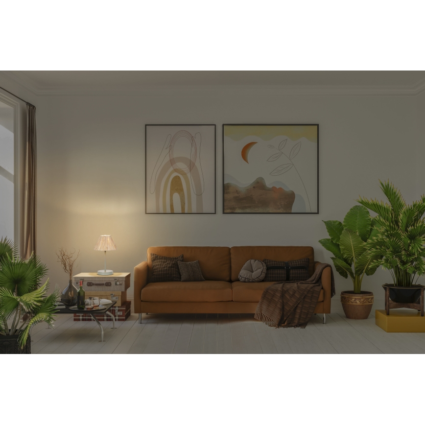 Ledvance - Pöytävalaisin DECOR RAFFIA 1xE27/15W/230V juuttinaru