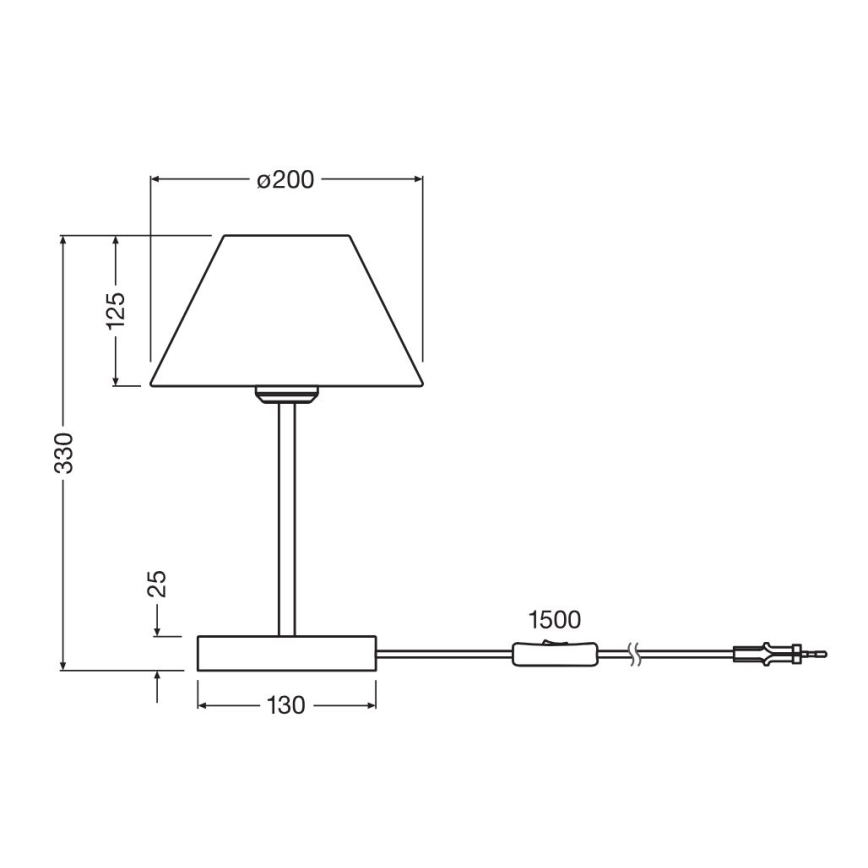 Ledvance - Pöytävalaisin DECOR RAFFIA 1xE27/15W/230V juuttinaru
