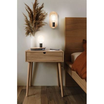 Ledvance - Seinävalaisin DECOR WOOD 1xE27/8W/230V