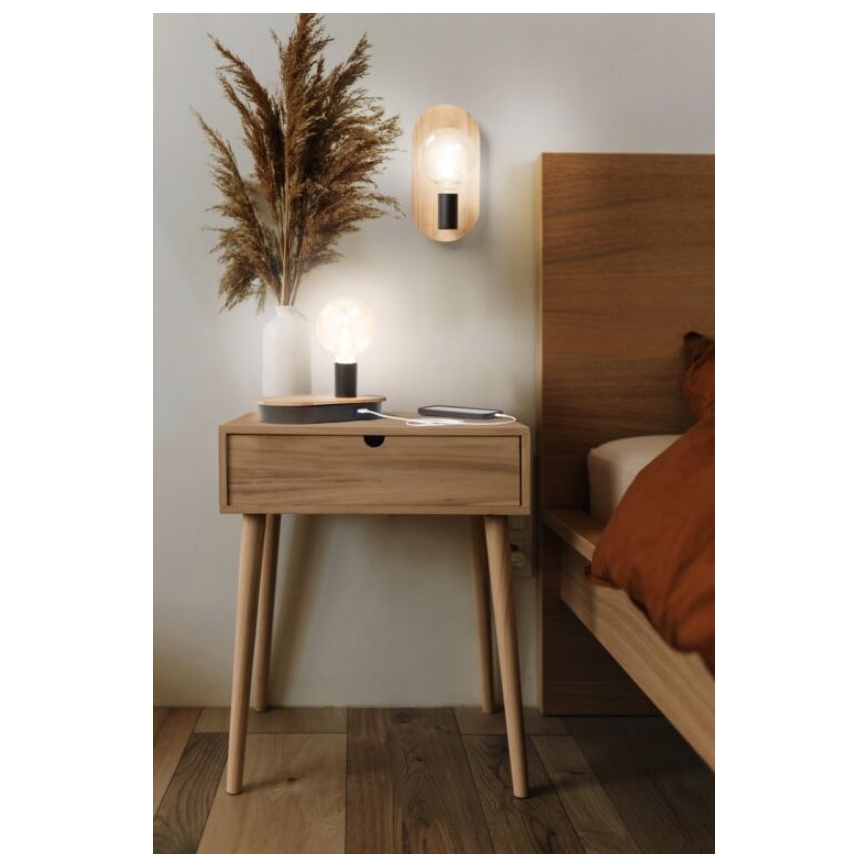 Ledvance - Seinävalaisin DECOR WOOD 1xE27/8W/230V