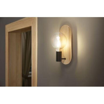 Ledvance - Seinävalaisin DECOR WOOD 1xE27/8W/230V