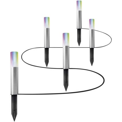 Ledvance - SET 5x LED RGBW ulkovalaisin SMART+ GARDEN POLE 5xLED/5,7W/230V IP65 Wi-Fi