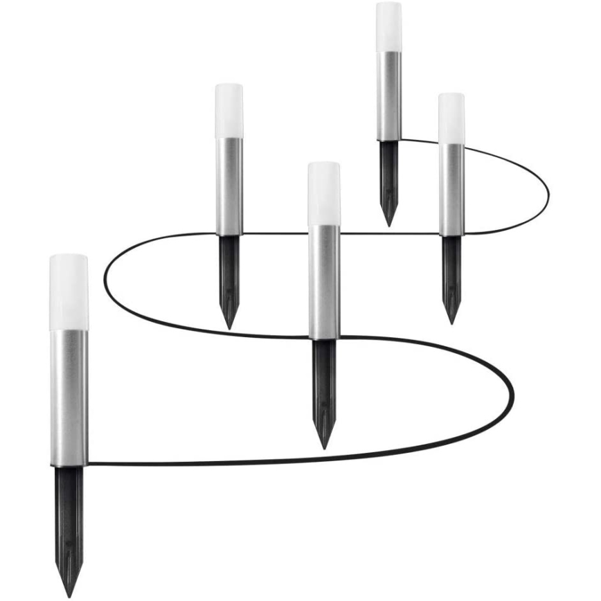 Ledvance - SET 5x LED RGBW ulkovalaisin SMART+ GARDEN POLE 5xLED/5,7W/230V IP65 Wi-Fi
