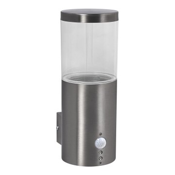 Ledvance - Ulkoseinävalaisin anturilla EBRO 1xE27/20W/230V IP44